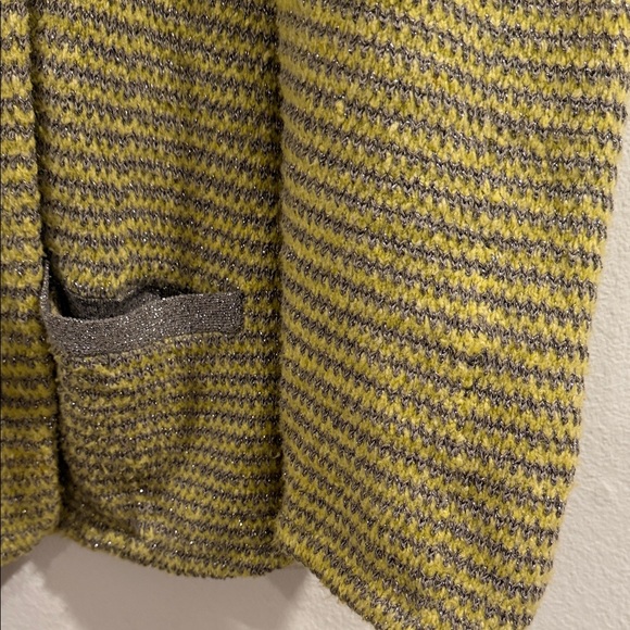 Moth Olive and Charcoal Striped Cardigan anthropology - Picture 3 of 10